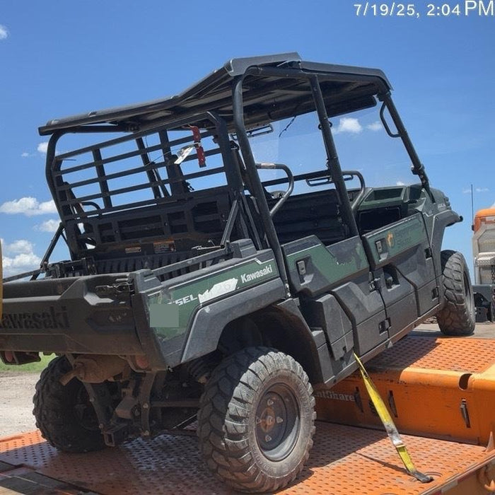 2019 Kawasaki Mule PRO-DXT Standard Options, Backup Alarm, Beacon, Plastic Hard Top, Poly Windshield, Horn Kit