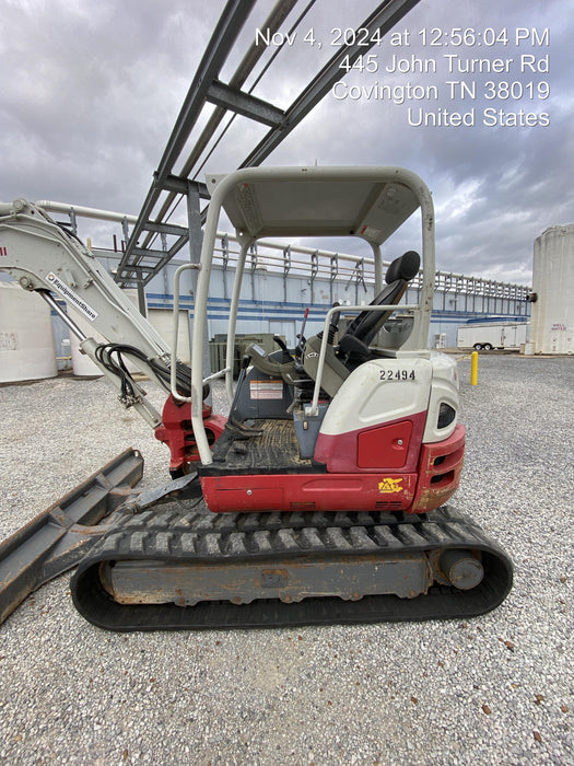 2019 Takeuchi TB260 Takeuchi TB260 Canopy w/Rubber Tracks, Auxiliary Hydraulics, Standard Blade, Manual QC