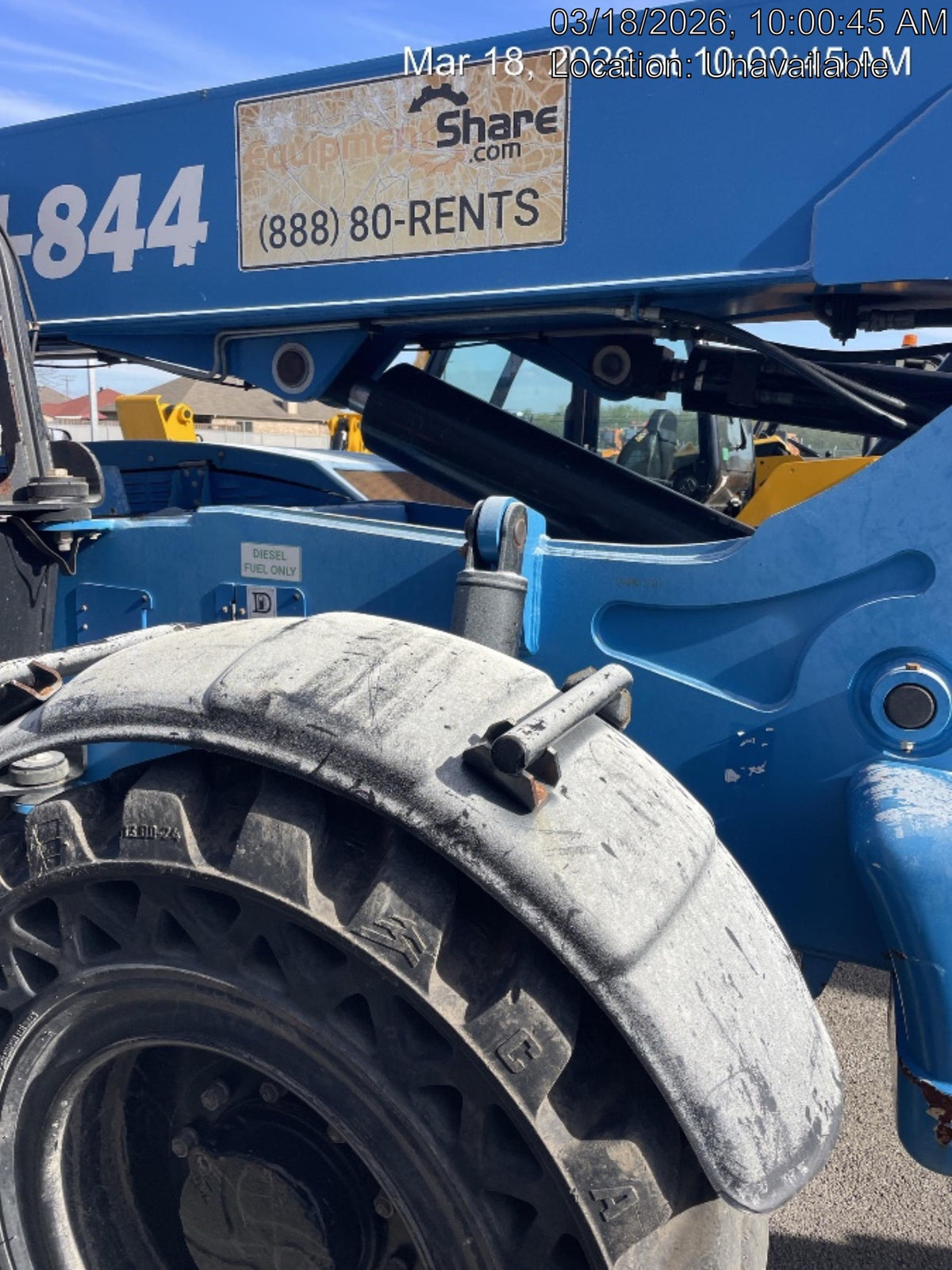 2017 Genie GTH-844 Genie GTH-844, Solid Tires, 60" carriage/forks, Open ROPS, Work Lights