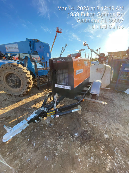 2022 Lincoln Electric LE400 Kubota V1505, Trlr, Cable Rack, Light Kit, ES Decals, T3