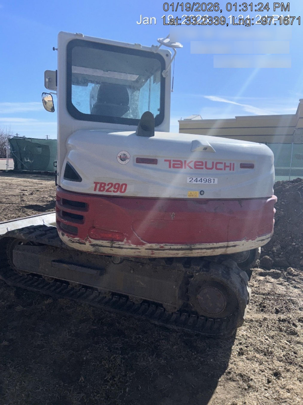2022 TAKEUCHI TB290-CR