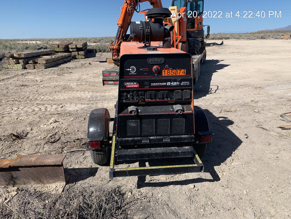 2021 Lincoln Electric Vantage 549X Ready Pak 3, ORANGE (includes trailer, cable rack, fender light kit)