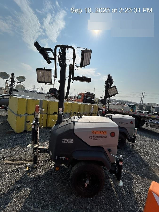 2024 Wacker Neuson LTT4 Diesel, Kohler KDW702, Deep Sea Controller, Auto Start, LED 320W, Bypass Outlet, T3