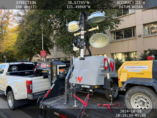 2019 Wacker Neuson LTV6L-MH Wacker Neuson LTV6L Mobile Light Tower w/Fuel Level Sensor Installed