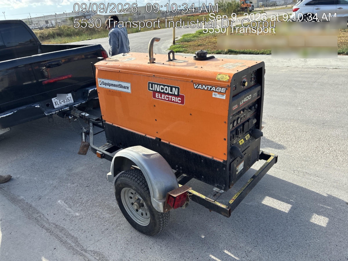 2022 Lincoln Electric LE400 Kubota V1505, Trlr, Cable Rack, Light Kit, ES Decals, T3