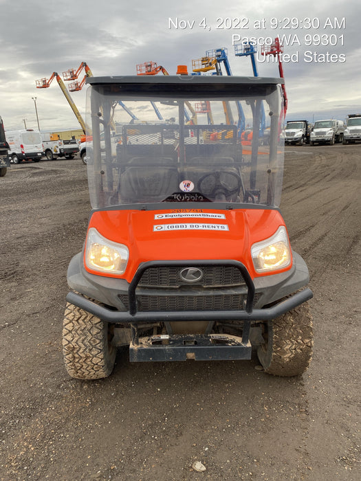 2022 Kubota RTV-X1140W-H Plastic Canopy, Windshield Acrylic Clear, LED Strobe Light, Wire Harness Kit, Back up Alarm
