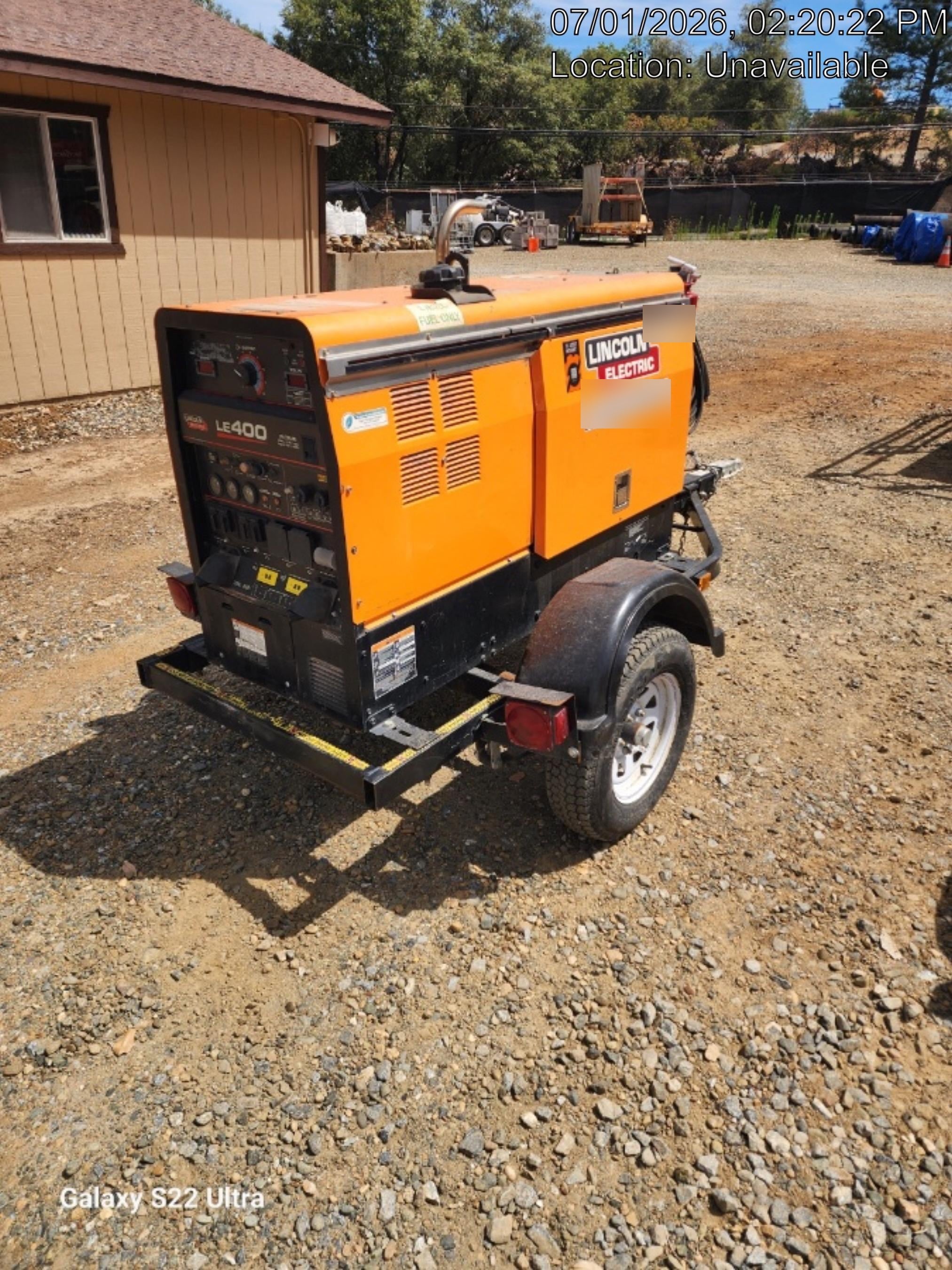 2023 Lincoln Electric LE400 Kubota V1505, Trlr, Cable Rack, Light Kit, ES Decals, T3