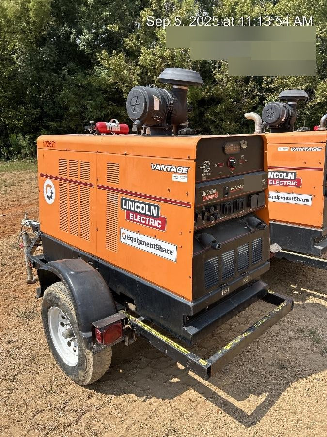 2021 Lincoln Electric Vantage 549X Ready Pak 3, ORANGE (includes trailer, cable rack, fender light kit)