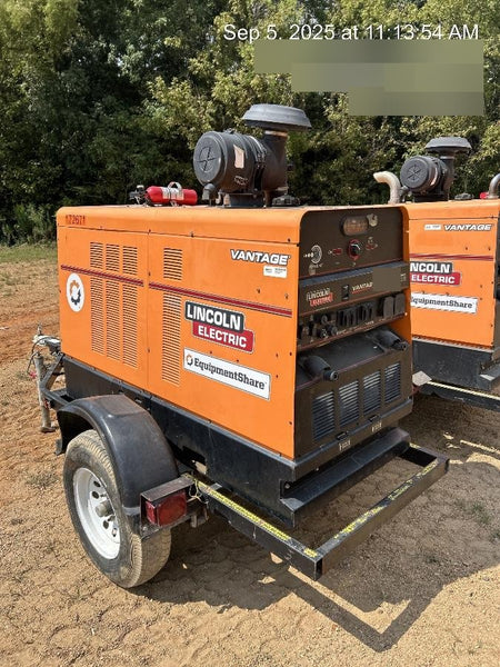 2021 Lincoln Electric Vantage 549X Ready Pak 3, ORANGE (includes trailer, cable rack, fender light kit)