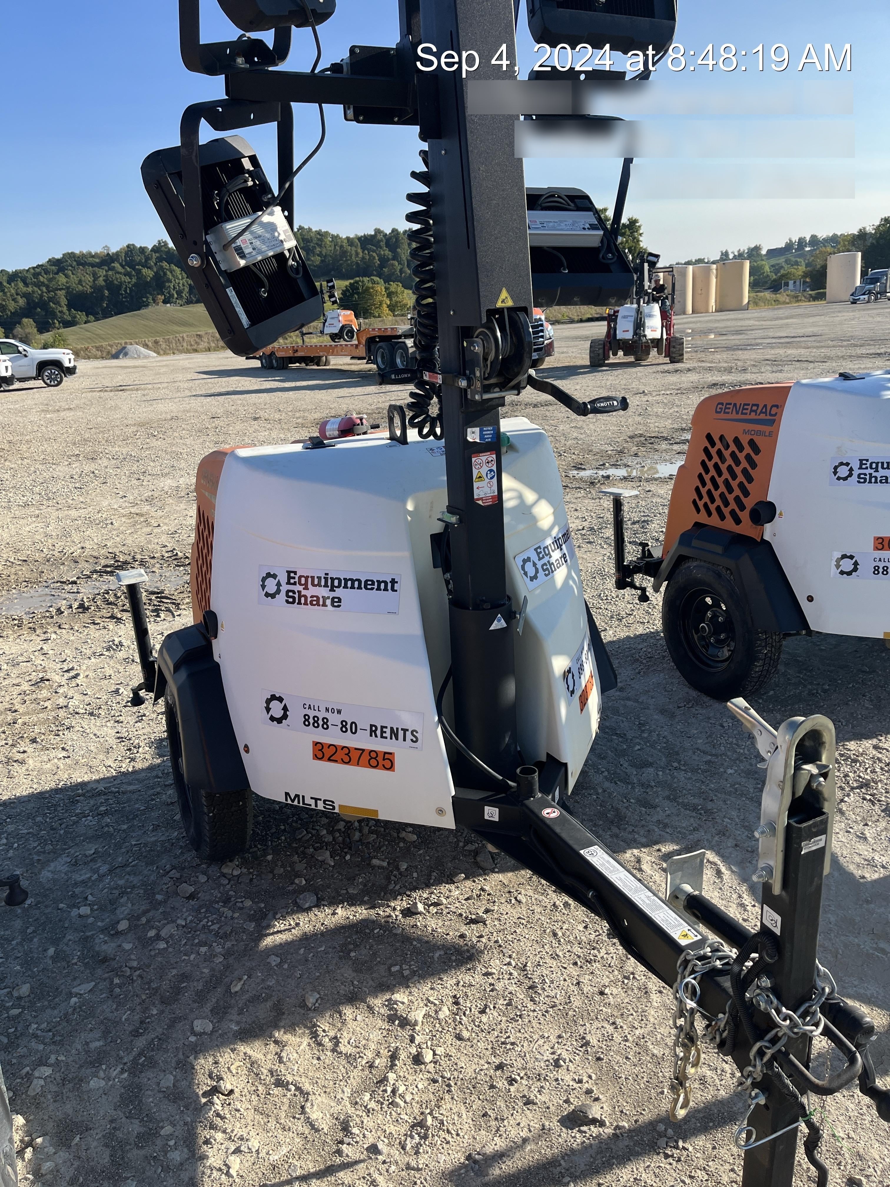 2023 Generac MLT2 Diesel, Flex Switch 120V Input, Powerzone Controller, (4) 320W LED Lights, 4kW Generator, 39.9 Gal Fuel Tank, 2" Ball, T3