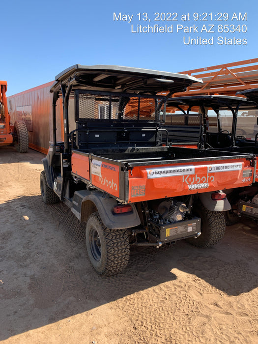 2022 Kubota RTV-X1140W-H Plastic Canopy, Windshield Acrylic Clear, LED Strobe Light, Wire Harness Kit, Back up Alarm