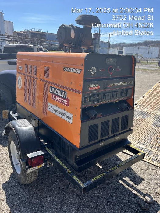 2021 Lincoln Electric Vantage 549X Ready Pak 3, ORANGE (includes trailer, cable rack, fender light kit)
