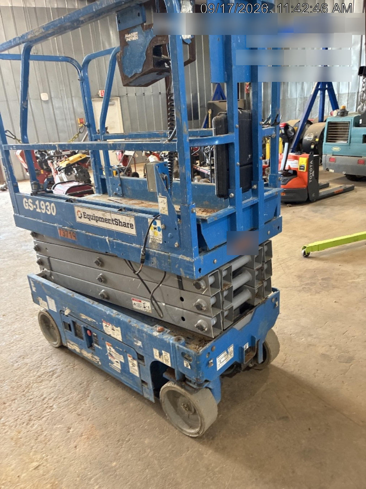 2020 Genie GS-1930 Fixed rails with chain entry gate - Pre A92.20