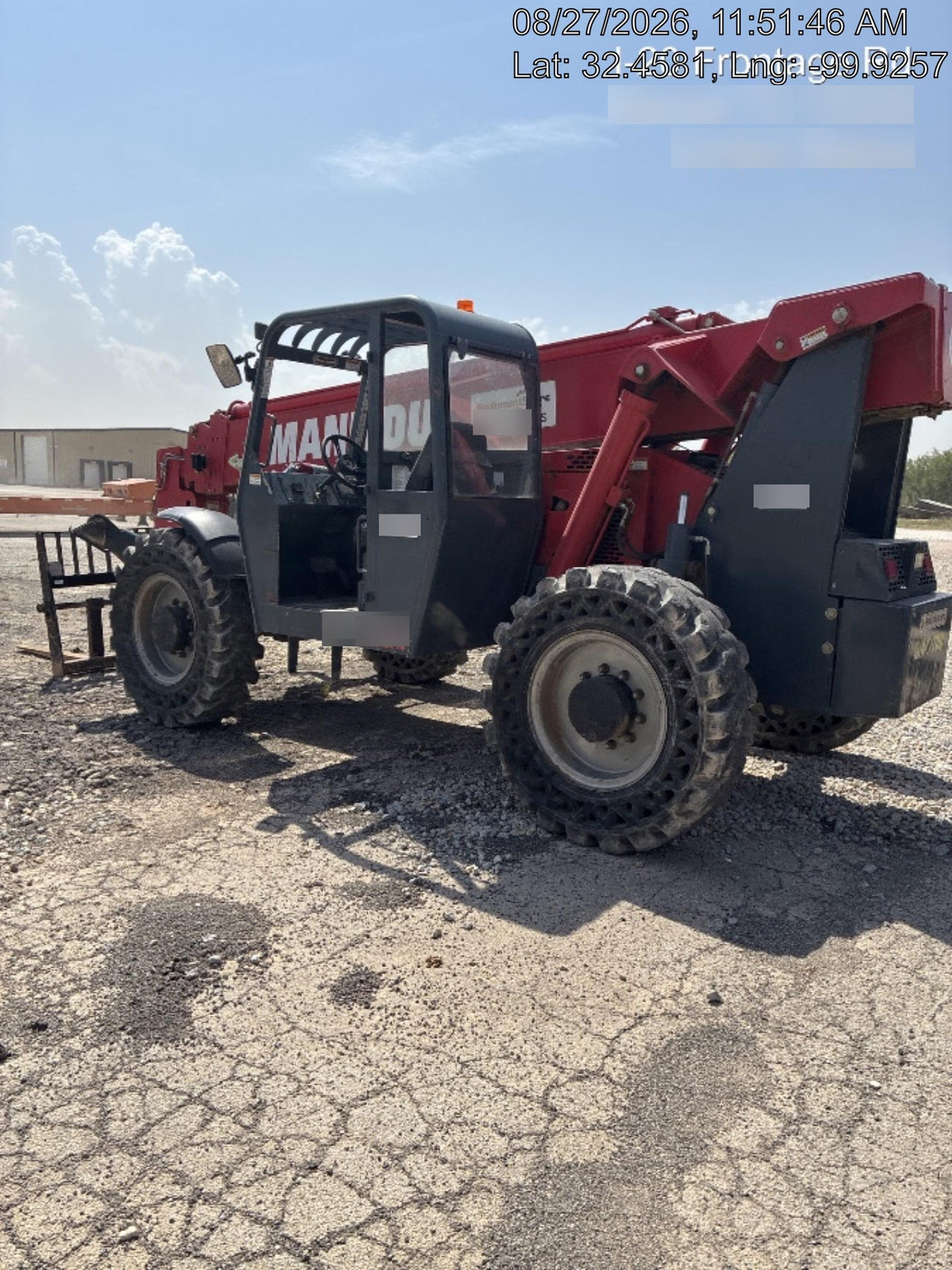 2018 Manitou MTA10055 MTA10055 - 74 HP T4, Canopy, Worklights/Strobe, Beacon, 66" Carriage, 60" Forks, Solid Tires, Lift Hook, Aux Hydraulics