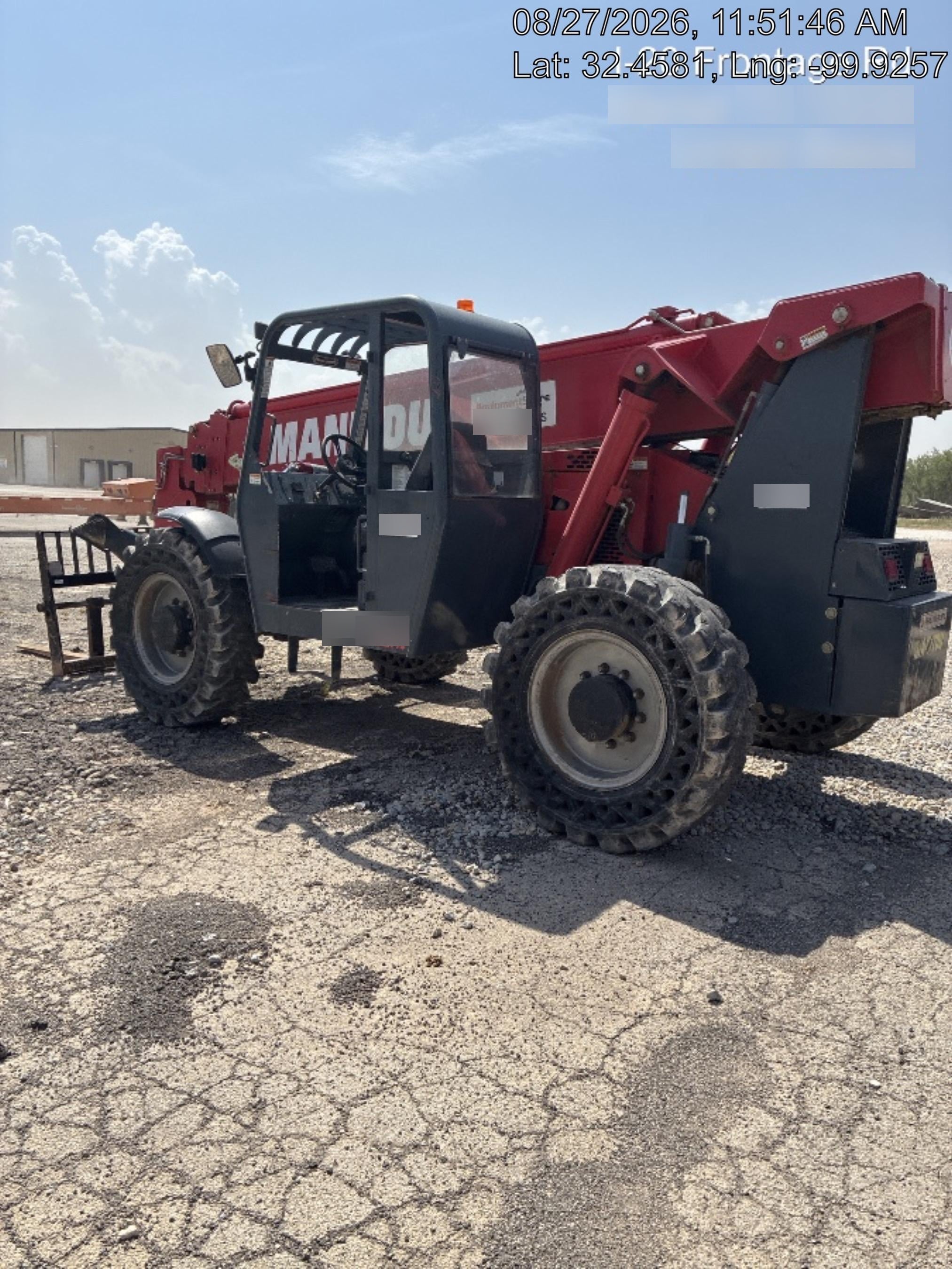 2018 Manitou MTA10055 MTA10055 - 74 HP T4, Canopy, Worklights/Strobe, Beacon, 66" Carriage, 60" Forks, Solid Tires, Lift Hook, Aux Hydraulics