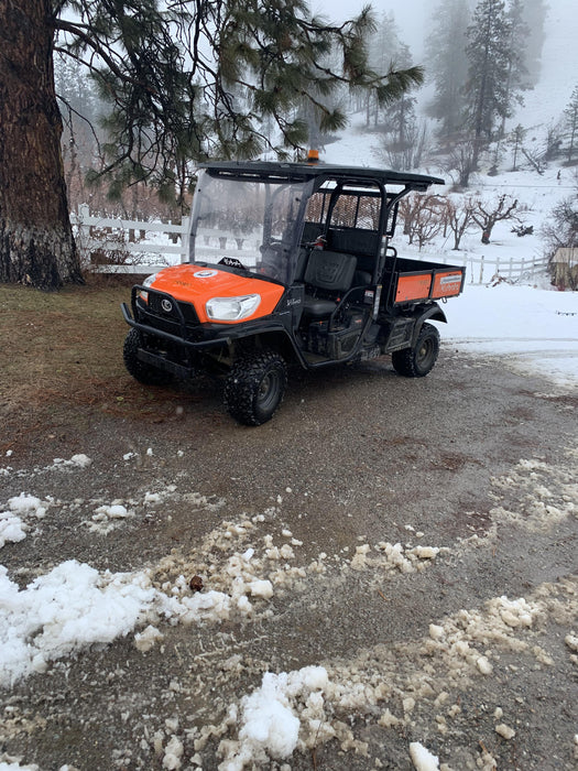 2022 Kubota RTV-X1140W-H Plastic Canopy, Windshield Acrylic Clear, LED Strobe Light, Wire Harness Kit, Back up Alarm