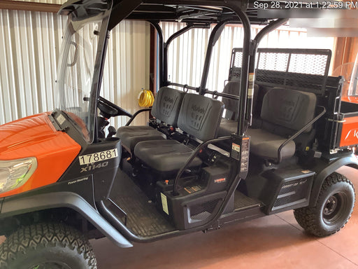 2021 Kubota RTV-X1140W-H Plastic Canopy, Windshield Acrylic Clear, LED Strobe Light, Wire Harness Kit, Back up Alarm