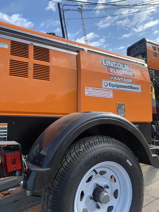 2021 Lincoln Electric Vantage 322 Vantage 322 Ready Pak 3 w/ Decals, ORANGE (includes trailer, cable rack, fender light kit) NO Telematics