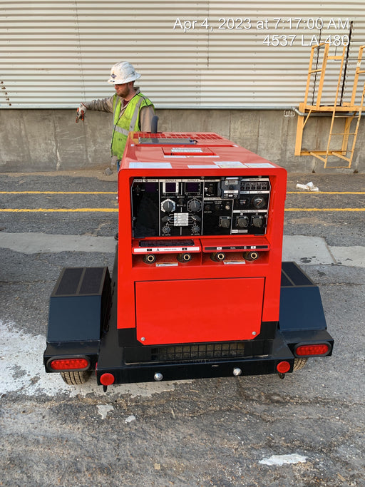 2022 Shindaiwa DGW400MDL Kubota D902 Engine, 23 HP, Dual Op Welder, Wire, Arc, Droop Stick, Tig, and CC Stick Functionality, Simulphase, 3 Phase and 1 Phase Gen Output, Single Axle NB Trlr, Slr Trckl Chrg 12V 12W, Fire Ext