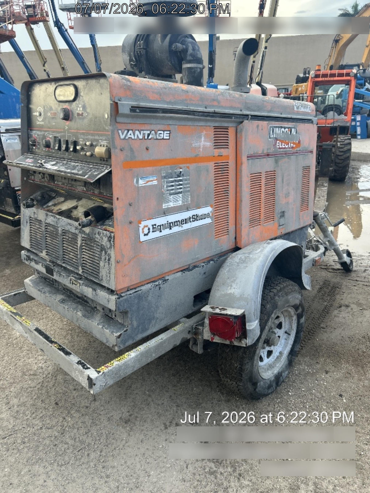 2022 Lincoln Electric Vantage 549X Crosslink Technology, Trailer Mounted, ES Decals, T3
