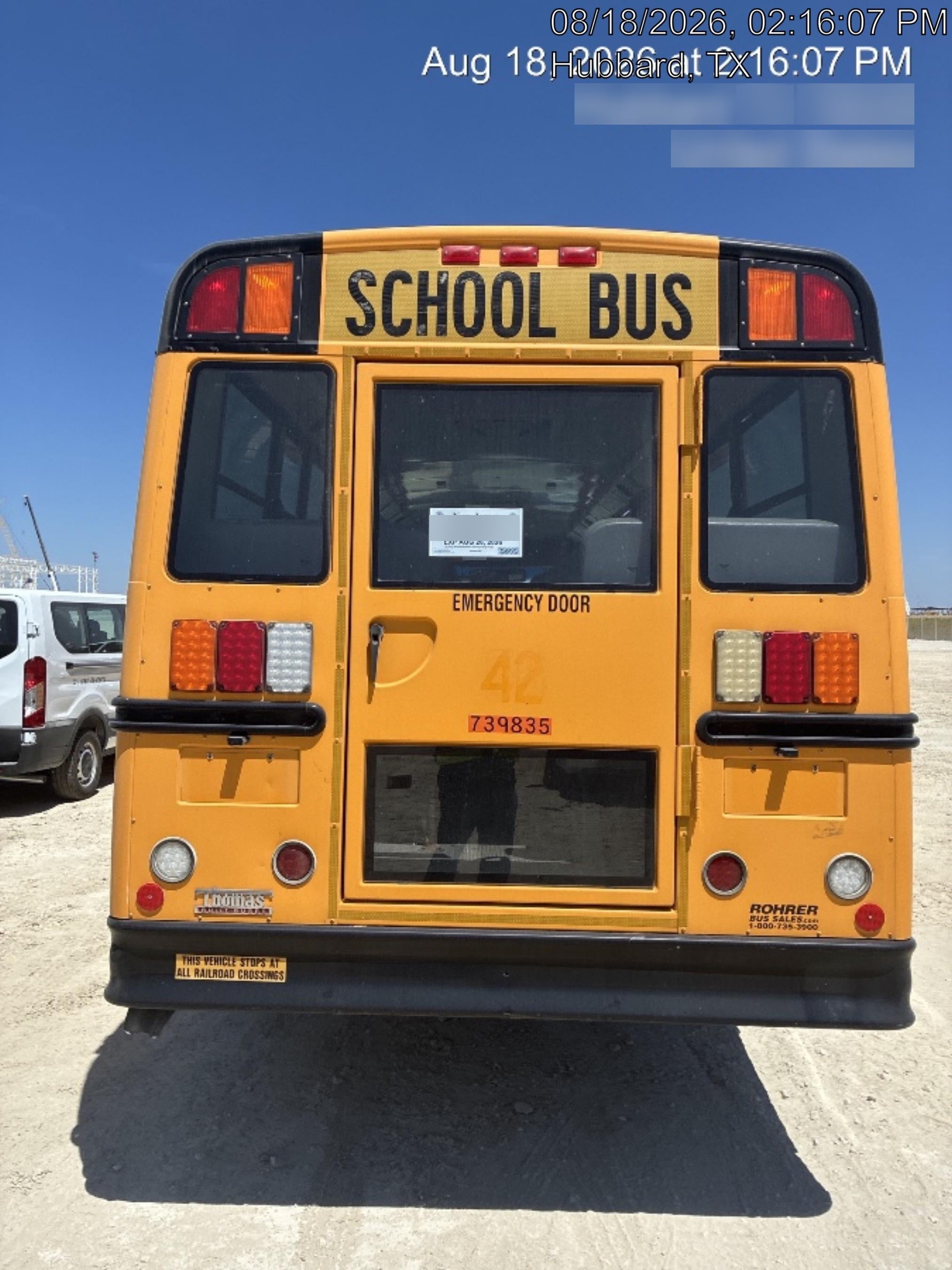 2014 FREIGHTLINER Thomas 72 Passenger Bus