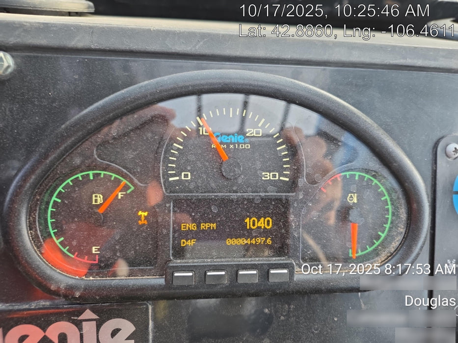 2019 Genie GTH-1056 Cab/Heat/AC, Solid RT Tires, LED Work Lights, Beacon 60" QA Carriage, 60" Forks