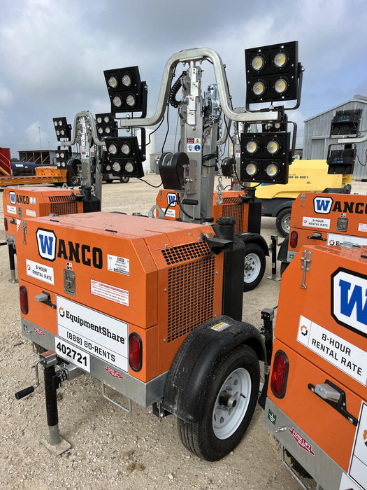 2024 Wanco WLTT-4MM4K Diesel, Deep Sea Controller, Shore Power Plug, Auto Start, (4) 350W LED Floodlights, 4kW Generator, 60 Gal Fuel Tank, 2" Ball, T3