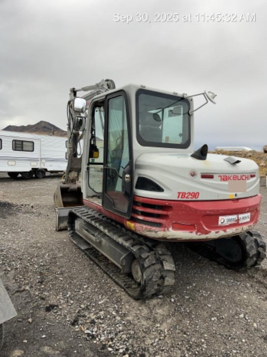 2020 Takeuchi TB290C Cab/Heat/Air, Rubber Tracks, Manual TAG QC