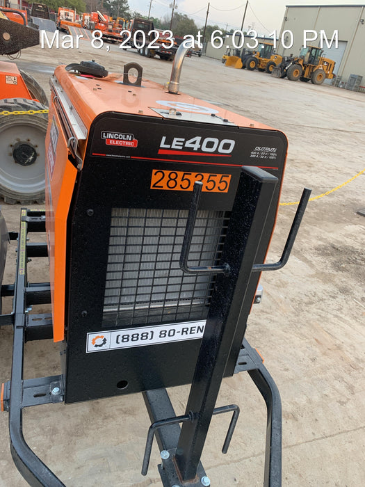 2022 Lincoln Electric LE400 Kubota V1505, Trlr, Cable Rack, Light Kit, ES Decals, T3