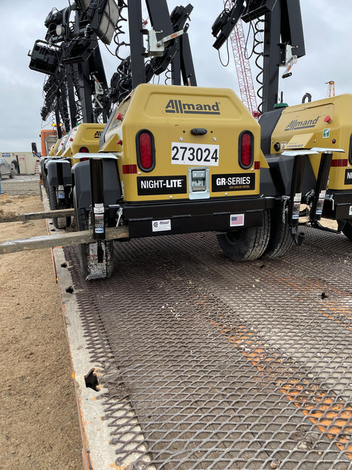 2022 Allmand NLV3GR (4) LED Light Fixture 350W, 23' Vertical Mast, 3kW Prime, Towable, ES Decals, T3