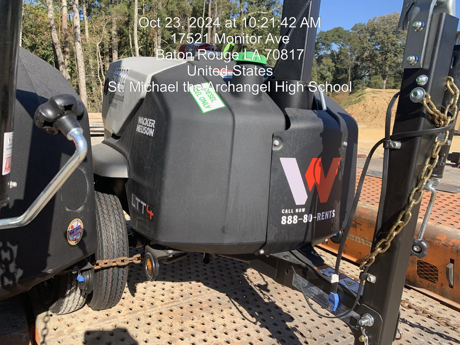 2024 Wacker Neuson LTT4 Diesel, Kohler KDW702, Deep Sea Controller, Auto Start, LED 320W, Bypass Outlet, T3