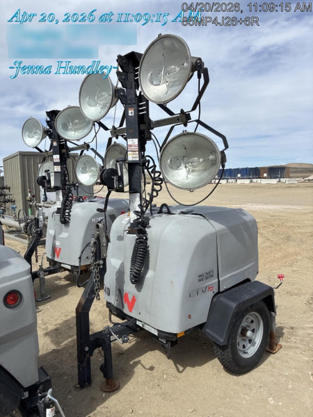 2018 Wacker Neuson LTV6K-MH Wacker Neuson LTV6K Mobile Light Tower w/Fuel Level Sensor Installed