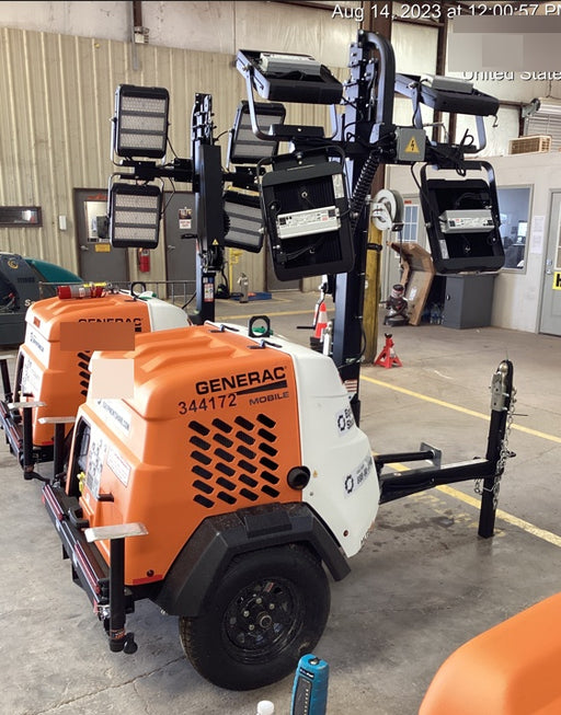 2023 Generac MLT2 Diesel, Flex Switch 120V Input, Powerzone Controller, (4) 320W LED Lights, 4kW Generator, 39.9 Gal Fuel Tank, 2" Ball, T3