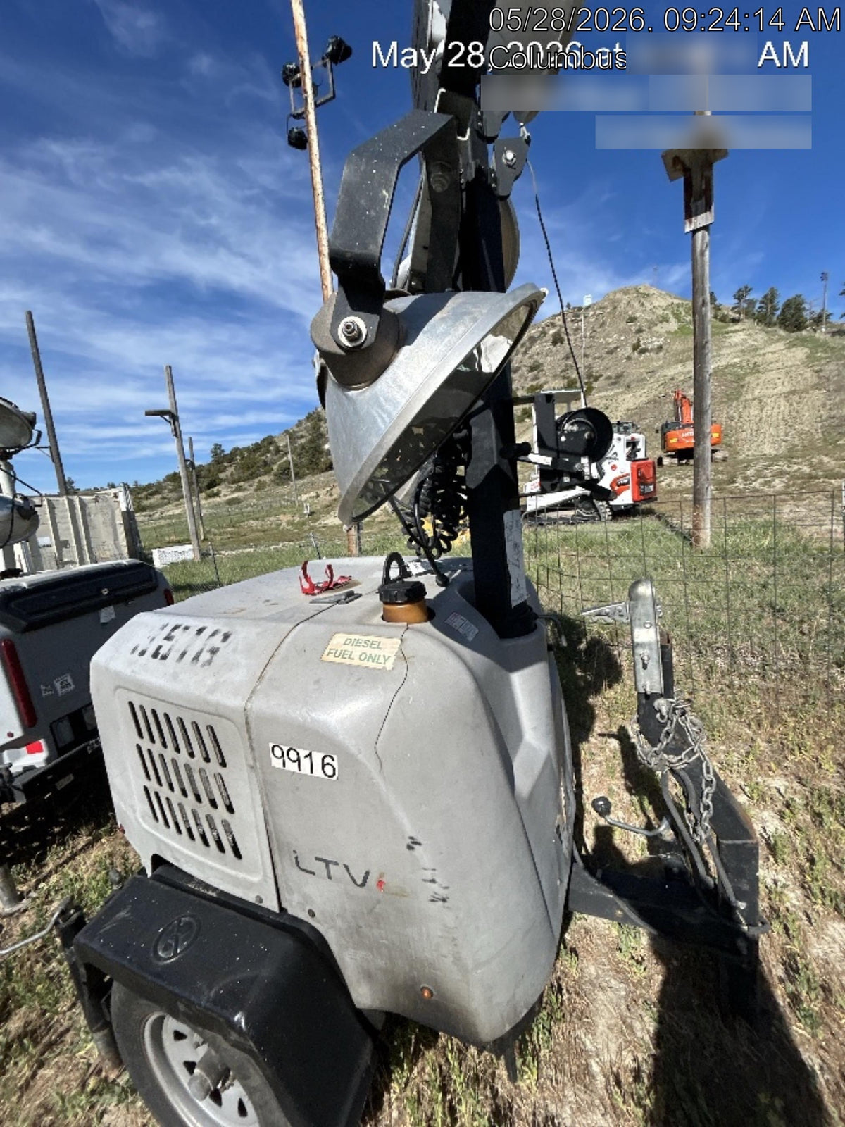 Wacker Neuson LTV6K-MH Wacker Neuson LTV6K Towable Light Tower