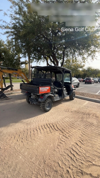 2019 Kubota RTV-X1140W-H 4wd Utility Cart, LED Strobe, Windshield Tempered Glass, Plastic Canopy, Wire Harness Kit, Backup Alarm