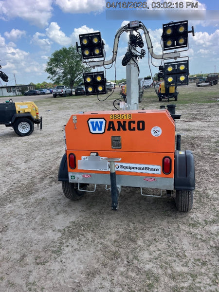 2024 Wanco WLTT-4MM4K Diesel, Deep Sea Controller, Shore Power Plug, Auto Start, (4) 350W LED Floodlights, 4kW Generator, 60 Gal Fuel Tank, 2" Ball, T3
