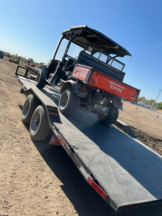 2024 TEXAS PRIDE TRAILERS 21' Lowboy Gravity Tilt Bed 14K Bumper Pull Trailer