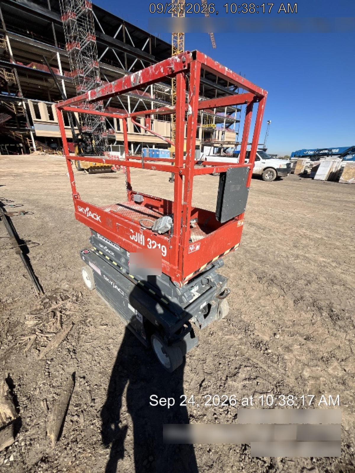 2016 Skyjack SJIII-3219 Standard Rental Specs