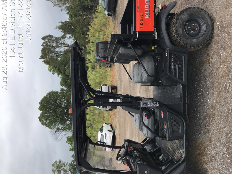 2020 Kubota RTV-X1140W-H 4WD utility cart -LED strobe -Windshield tempered glass -Plastic canopy -Wire harness kit -Backup alarm