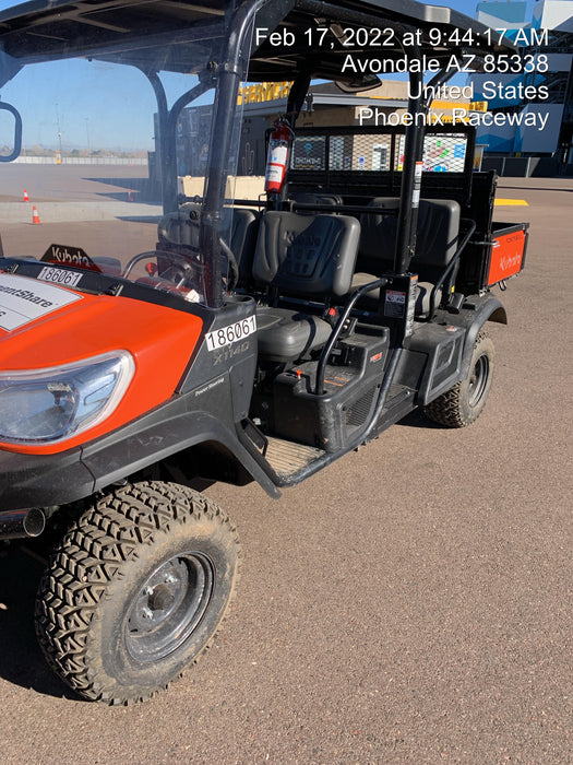 2021 Kubota RTV-X1140W-H Plastic Canopy, Windshield Acrylic Clear, LED Strobe Light, Wire Harness Kit, Back up Alarm