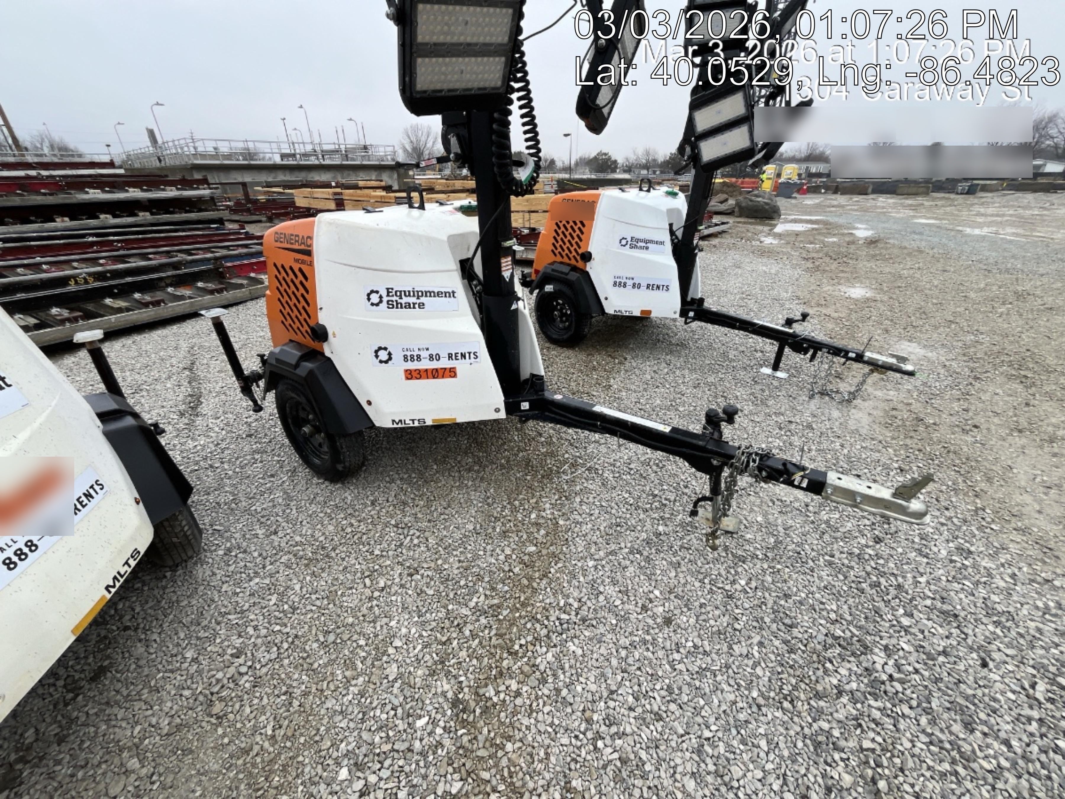 2023 Generac MLT2 Diesel, Flex Switch 120V Input, Powerzone Controller, (4) 320W LED Lights, 4kW Generator, 39.9 Gal Fuel Tank, 2" Ball, T3