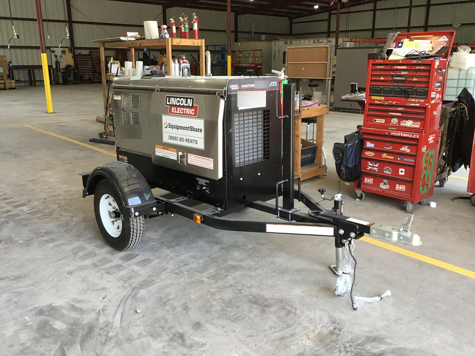 2019 Lincoln Electric Vantage 322 Lincoln Vantage 322 Welder w/Trailer, Light Kit, Cable Rack