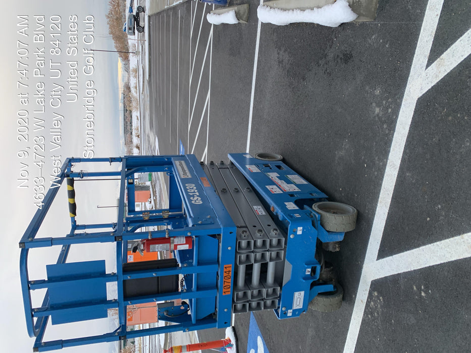2020 Genie GS-1930 Solid Non Marking Tires, Beacon, Folding rails with half height swing gate, 800W Inverter