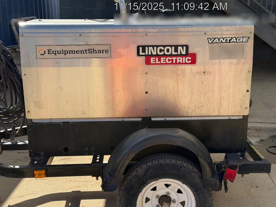 2018 Lincoln Electric Vantage 322 Lincoln Vantage 322 Welder Ready Pak 3 - Vantage 322, Trailer, Fender and light kit, Cable rack