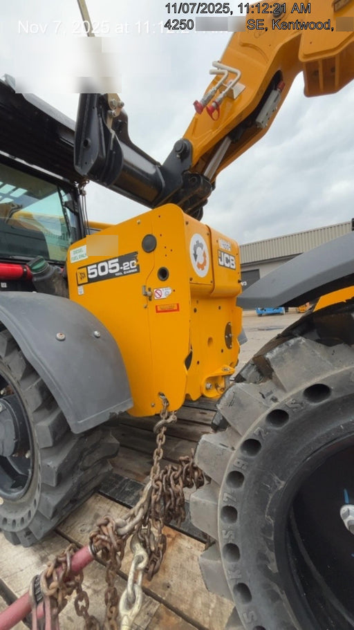 2020 JCB 505-20TC Cab/Heat/Air, Solid Tires, Work Lights, Beacon, Aux Hydraulics, Back up Alarm, ES Decals