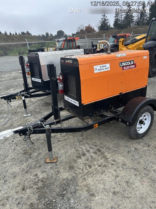 2022 Lincoln Electric LE400 Kubota V1505, Trlr, Cable Rack, Light Kit, ES Decals, T3