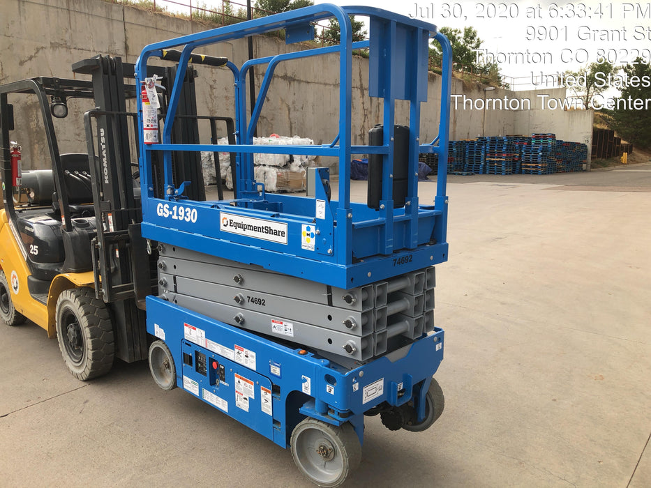 2020 Genie GS-1930 Fixed rails with chain entry gate - Pre A92.20