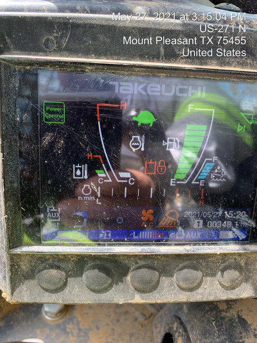 2020 Takeuchi TL12V2-CRH Cab, Rubber Track