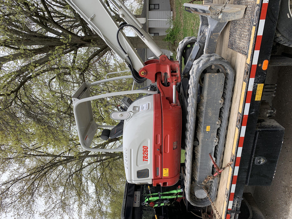 2019 Takeuchi TB260 Takeuchi TB260 Canopy w/Rubber Tracks, Auxiliary Hydraulics, Standard Blade, Manual QC