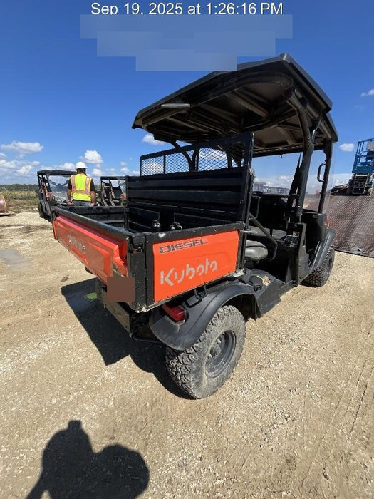 2022 Kubota RTV-X1140W-H Plastic Canopy, Windshield Acrylic Clear, LED Strobe Light, Wire Harness Kit, Back up Alarm